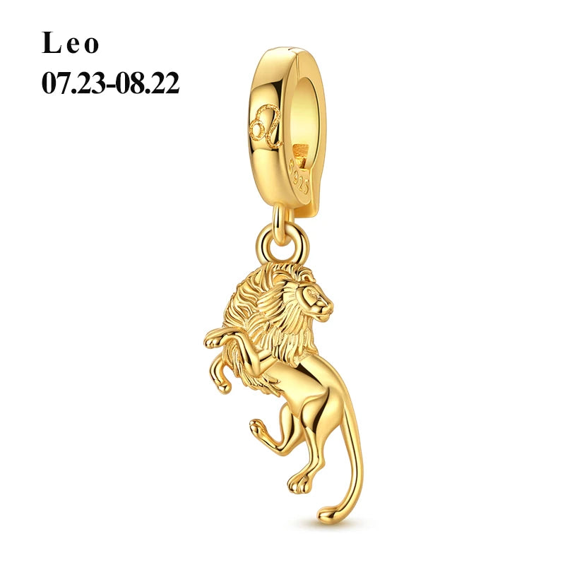 925 Sterling Silver 12 Constellation 12 Zodiac Charms