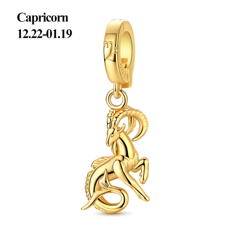 925 Sterling Silver 12 Constellation 12 Zodiac Charms