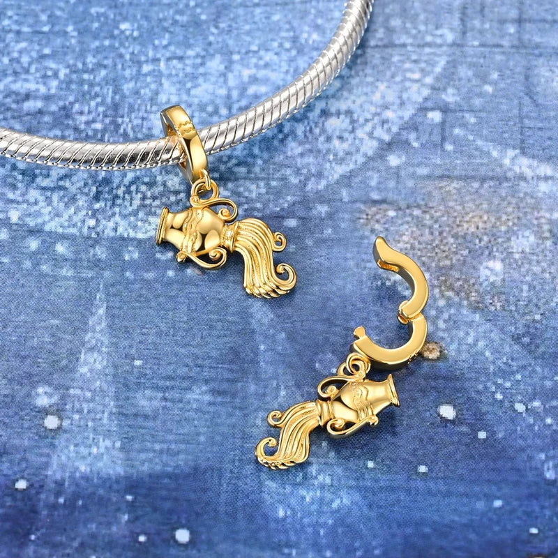 925 Sterling Silver 12 Constellation 12 Zodiac Charms