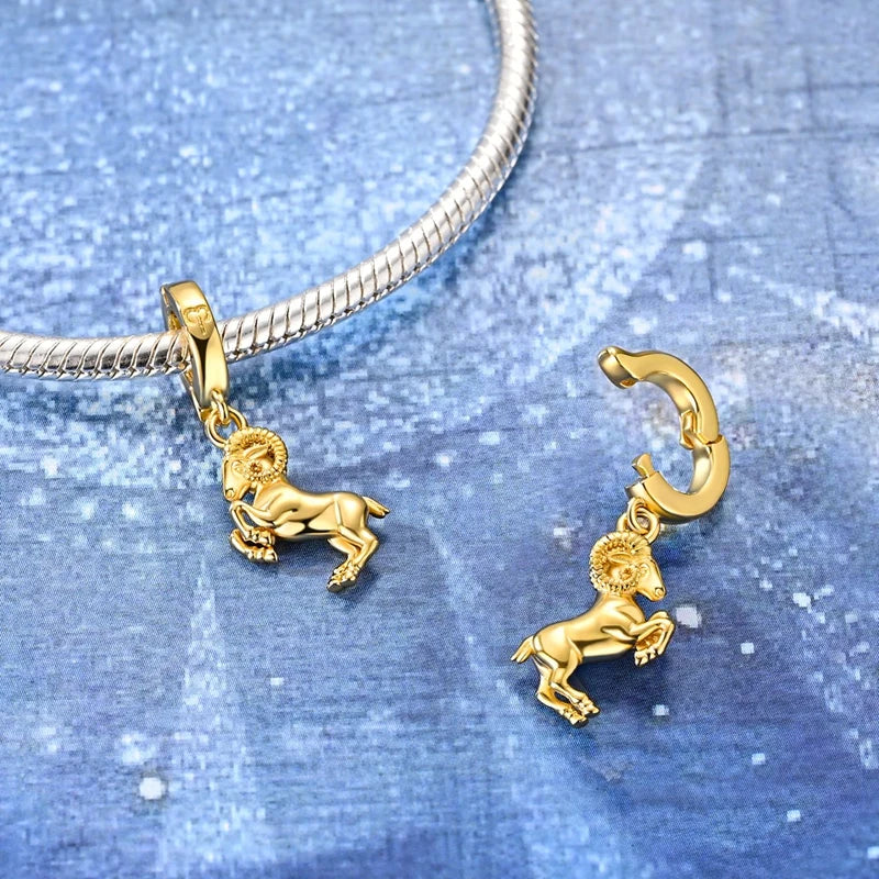 925 Sterling Silver 12 Constellation 12 Zodiac Charms