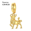 925 Sterling Silver 12 Constellation 12 Zodiac Charms