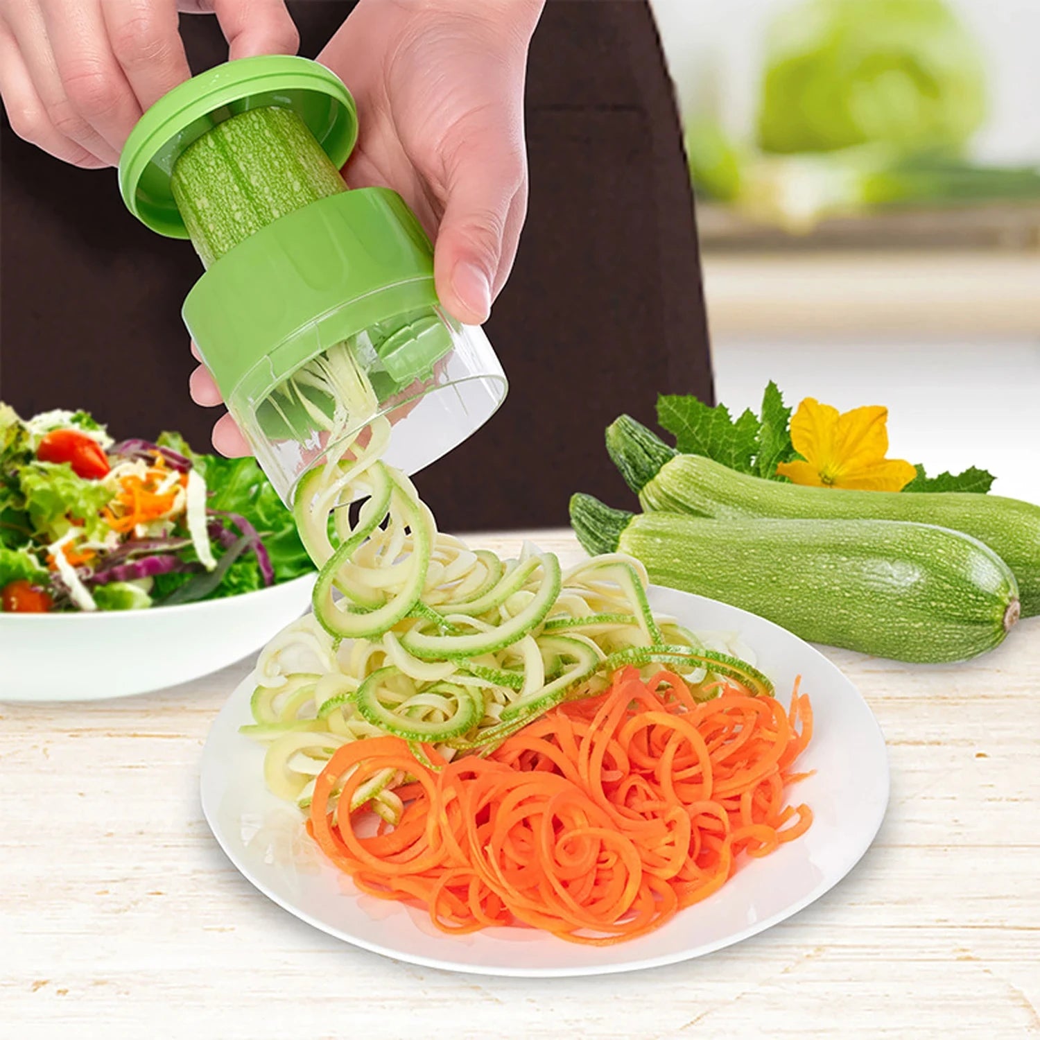 Adjustable Vegetable Spiral Grater Cutter