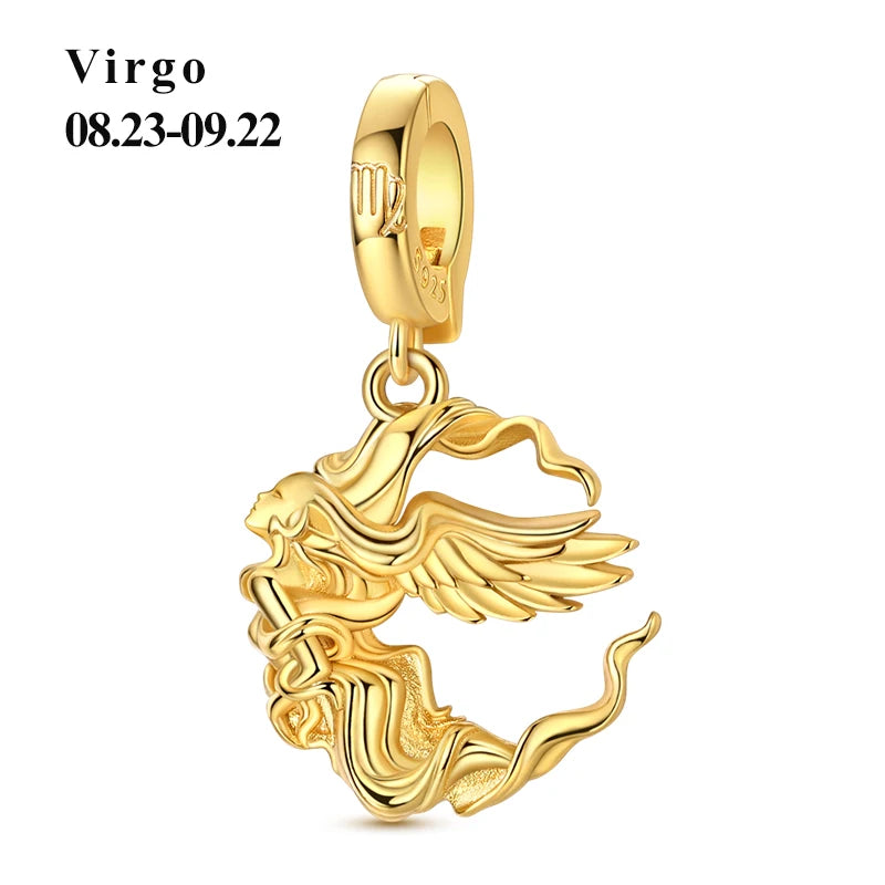 925 Sterling Silver 12 Constellation 12 Zodiac Charms