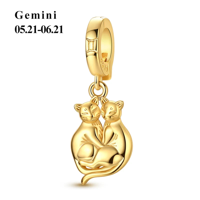 925 Sterling Silver 12 Constellation 12 Zodiac Charms