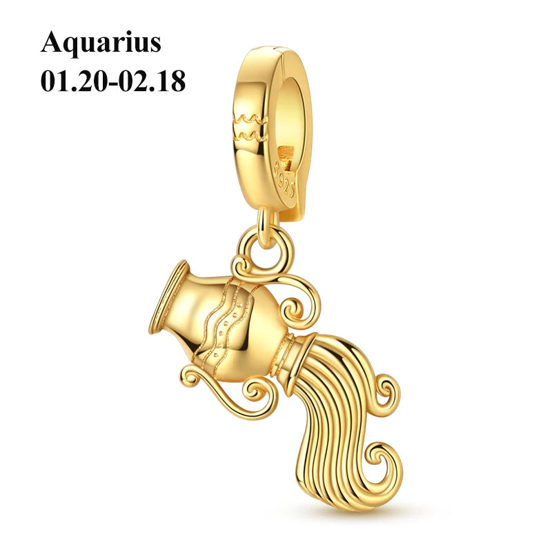 925 Sterling Silver 12 Constellation 12 Zodiac Charms