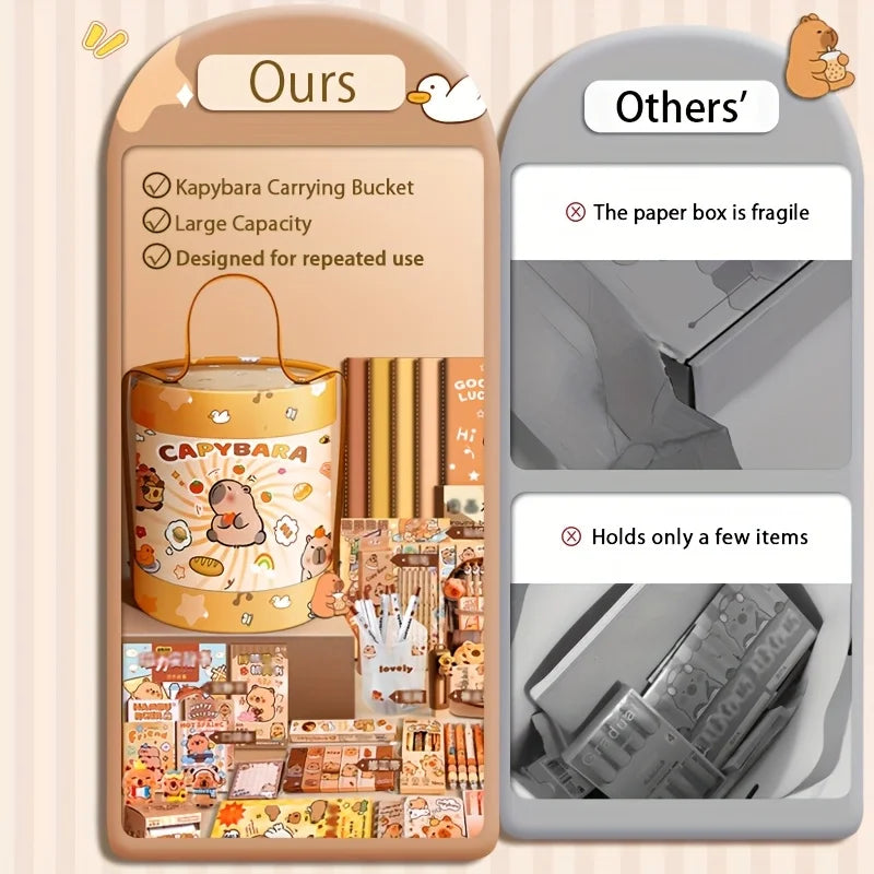 Capybara Stationery Set