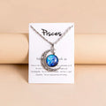 Vintage 12 Zodiac Sign Moon Pendant Necklaces