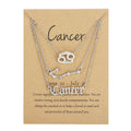 3Pcs/set 12 Zodiac Sign Necklace For Women