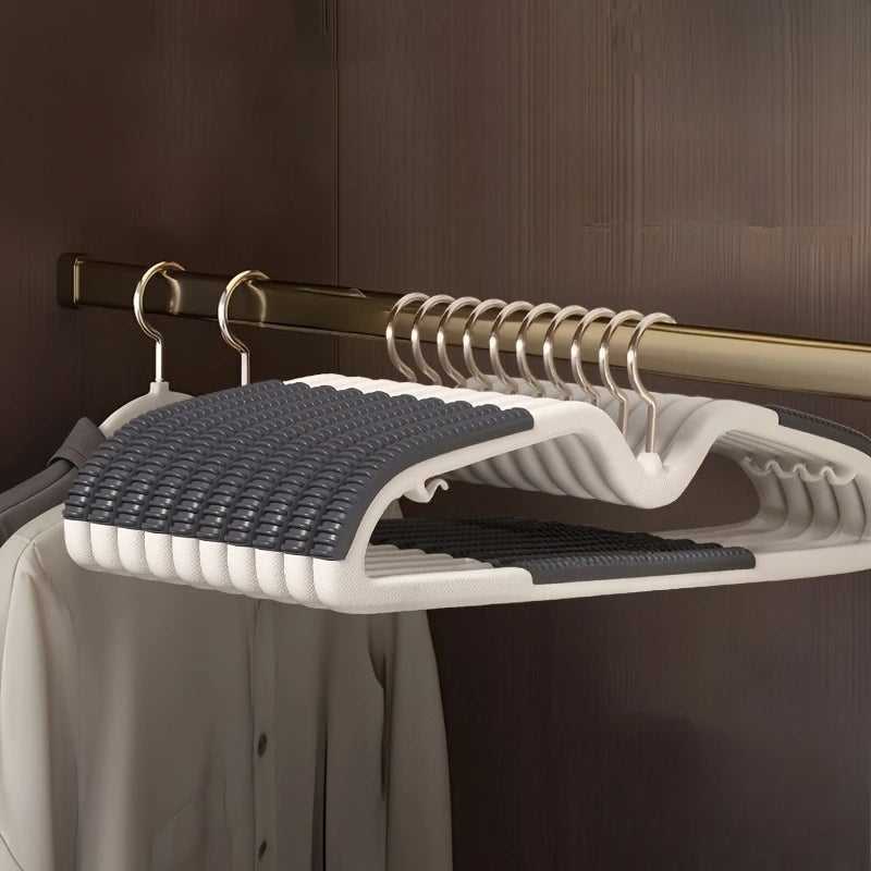 20pcs Space-Saving Plastic Hangers with Connectors