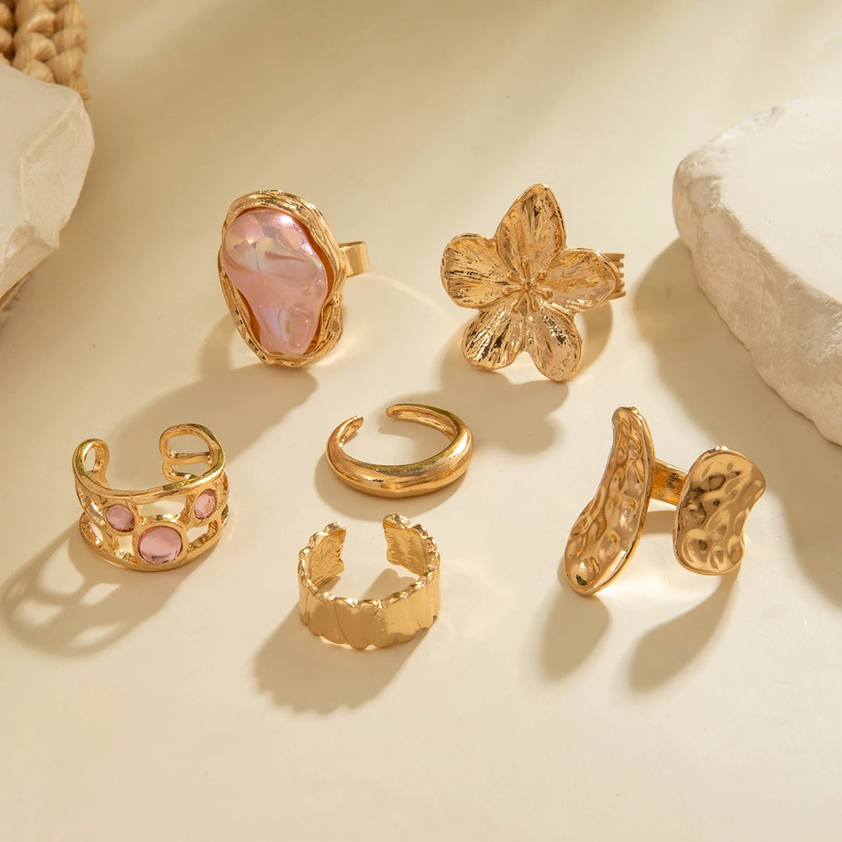 Pearl Open Ring Sets