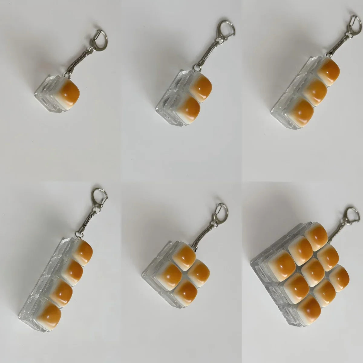 Bread Design Fidget Keychain