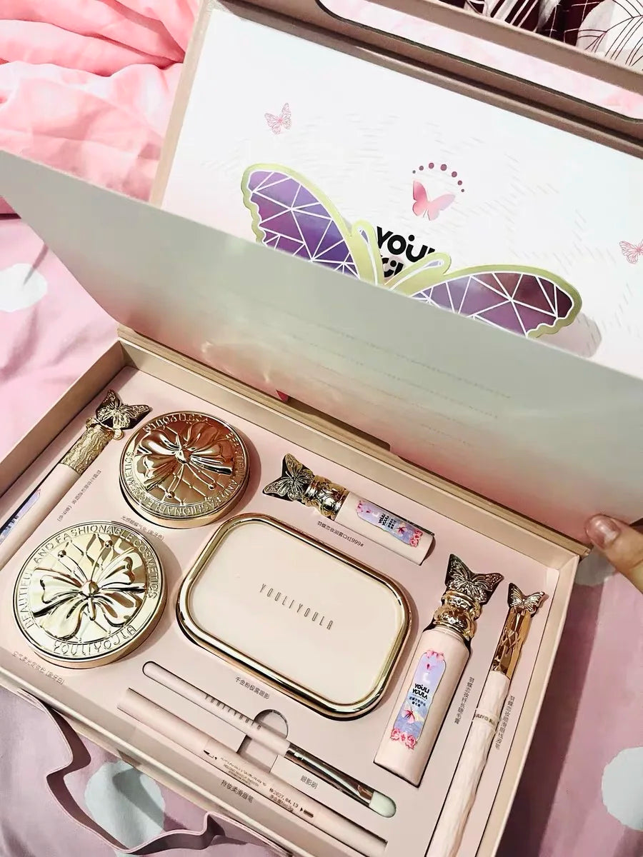Butterfly 9 Pcs Makeup Gift Box