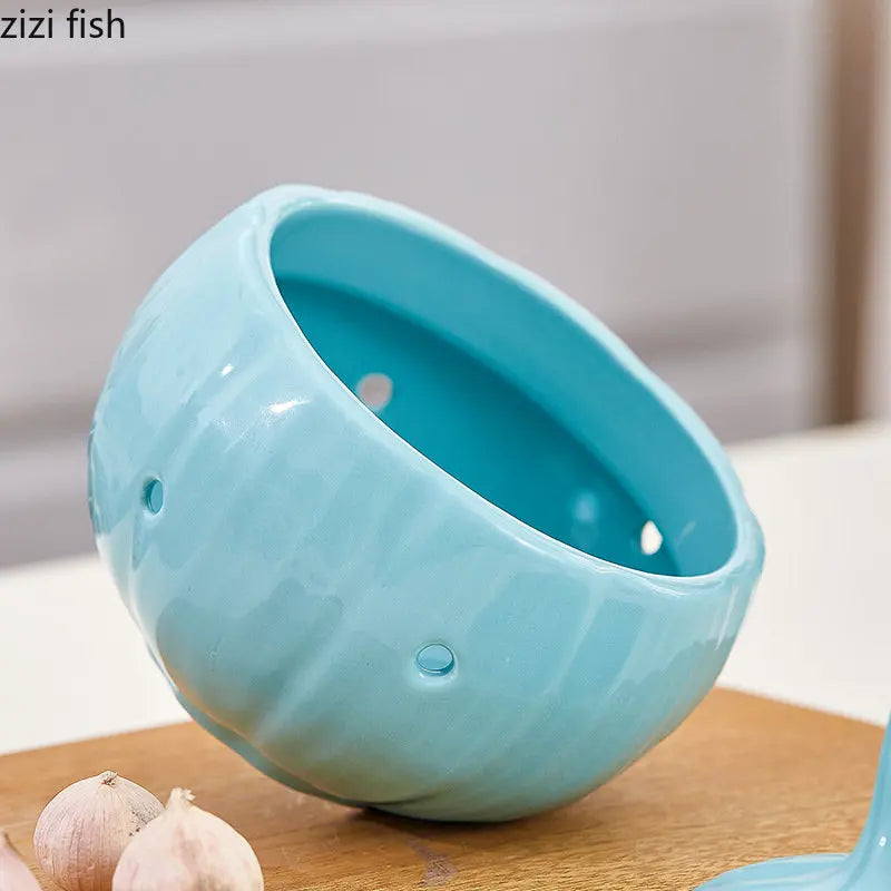 Onion Shape Ceramic Jar