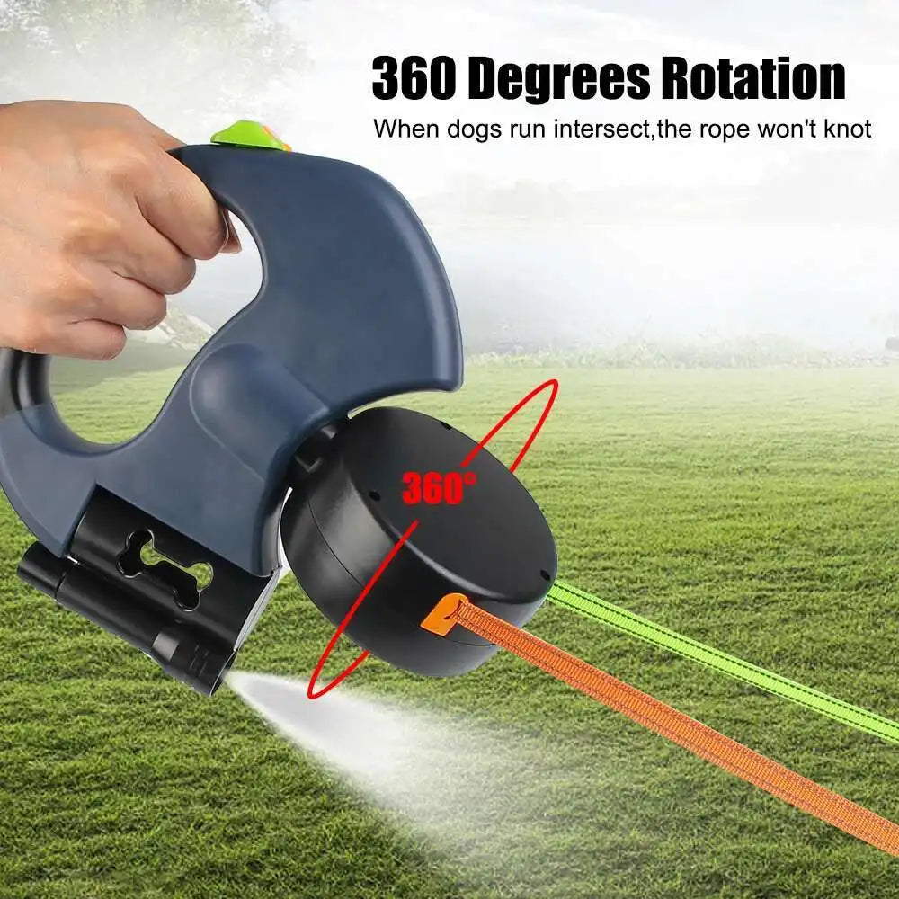 Auto Retractable Double-Ended Dog Leash 3m