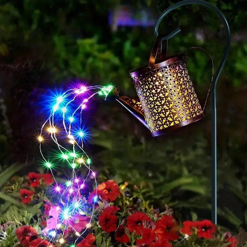 Outdoor Solar Watering Can LED Light