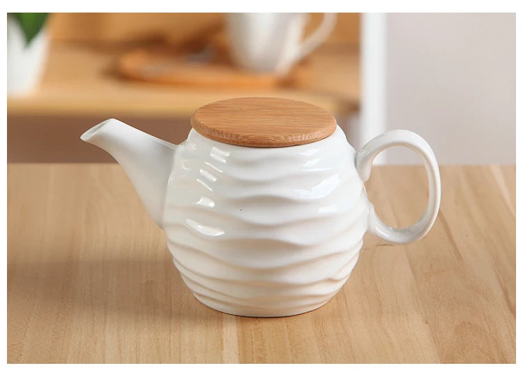 Ceramic Seasoning Jars with Wooden Lid