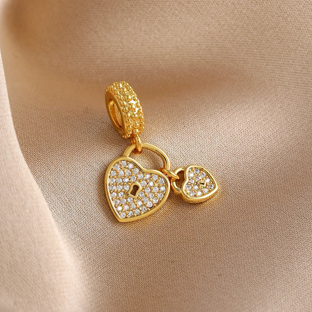 Gilded series 925 silver bracelet charm