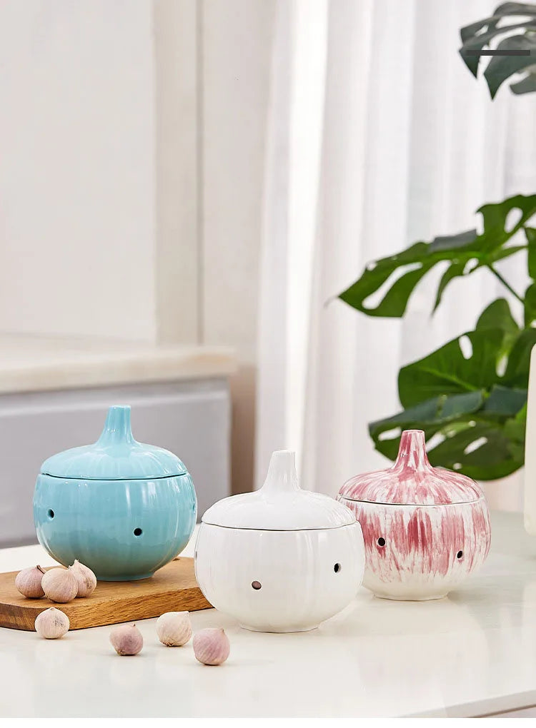 Onion Shape Ceramic Jar