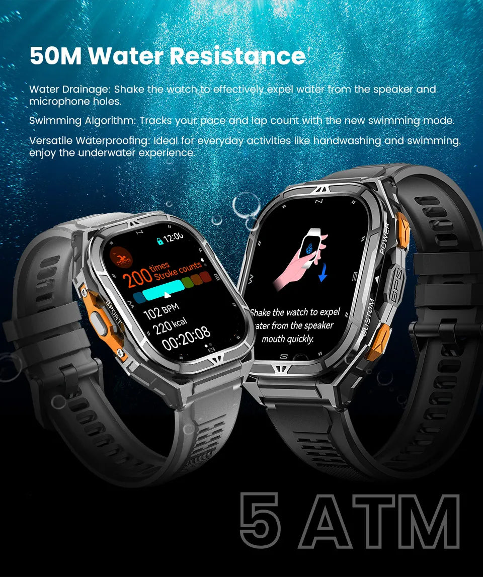 2026 New Military Outdoor Sports Smart Watch