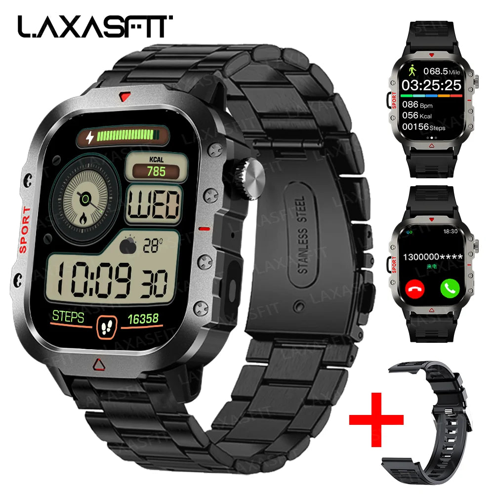LAXASFIT LED Flashlight Smart Watch