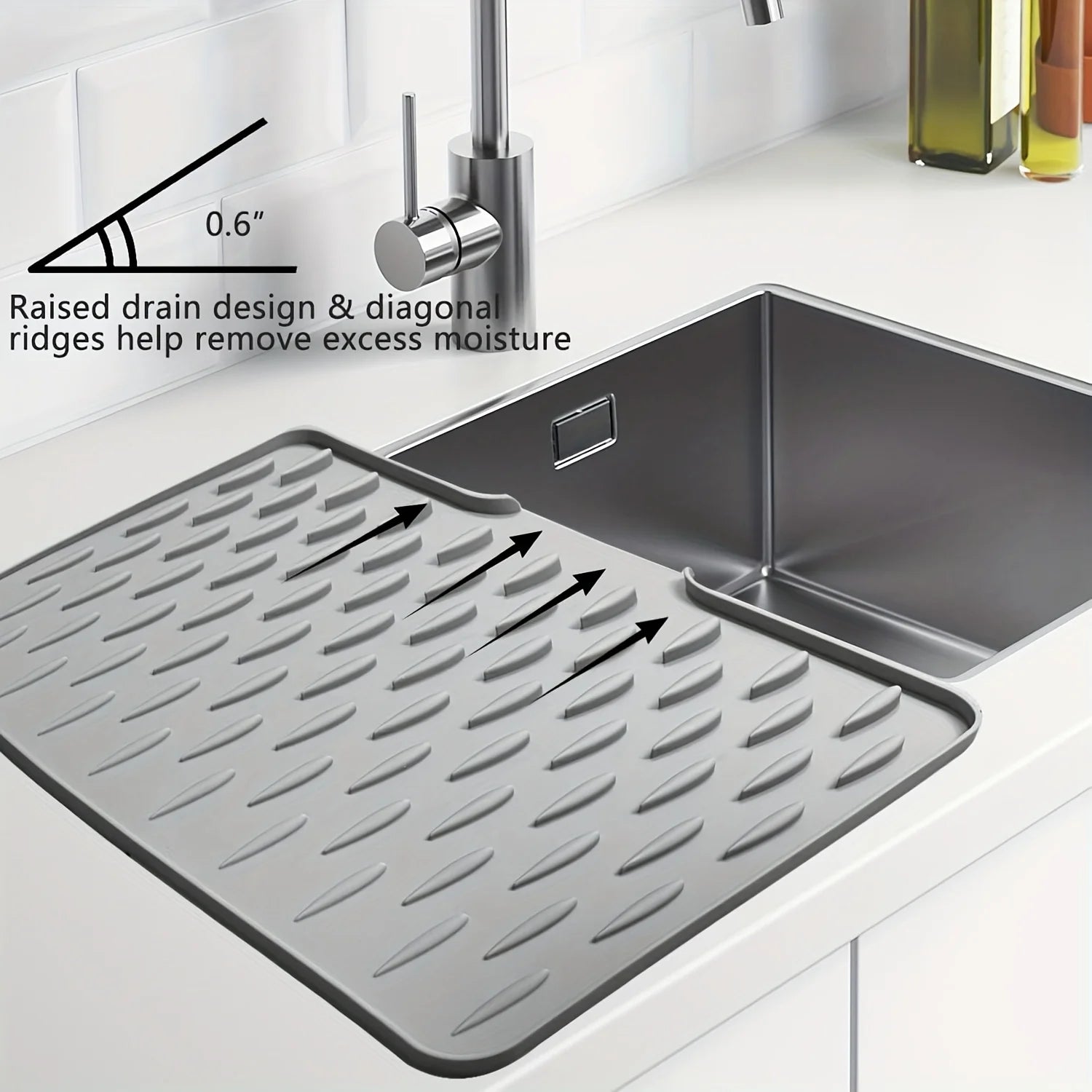 Silicone Dish Drying Mat for Kitchen