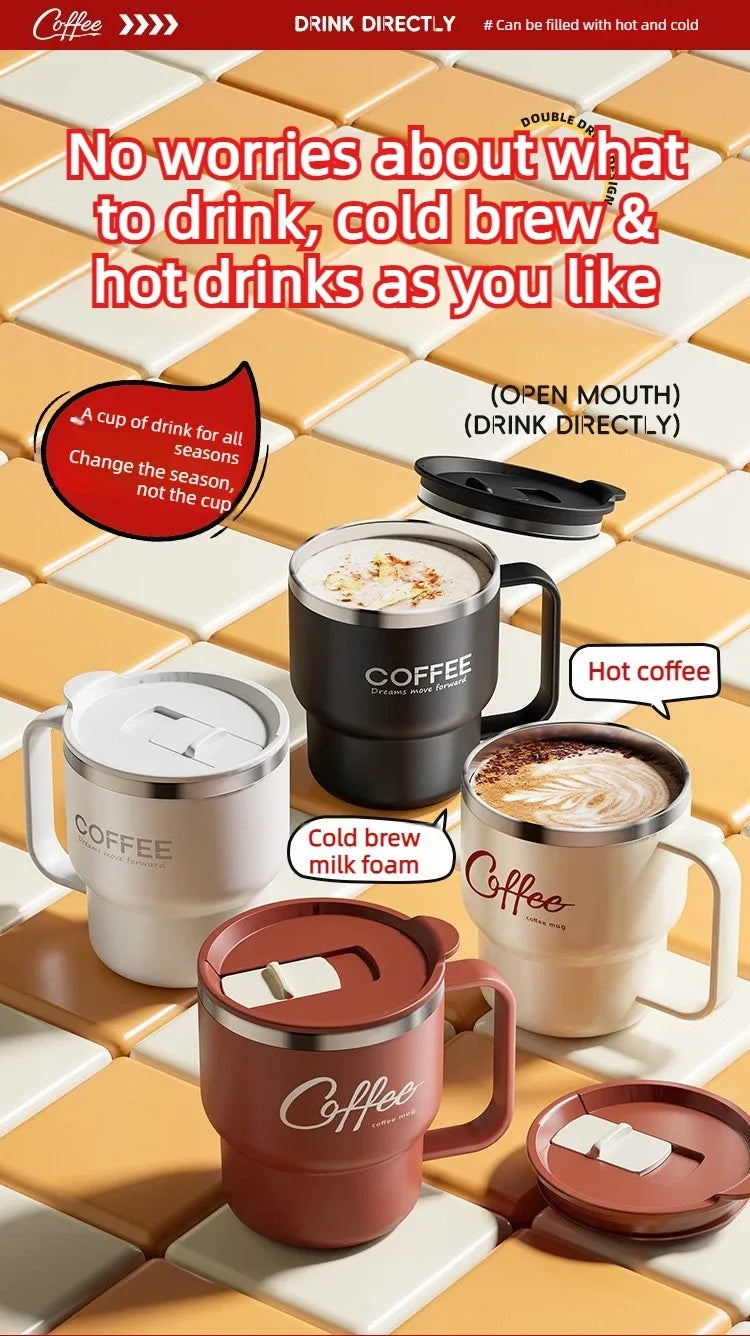 WORTHBUY 304 Stainless Steel Double Wall Insulated Coffee Cup