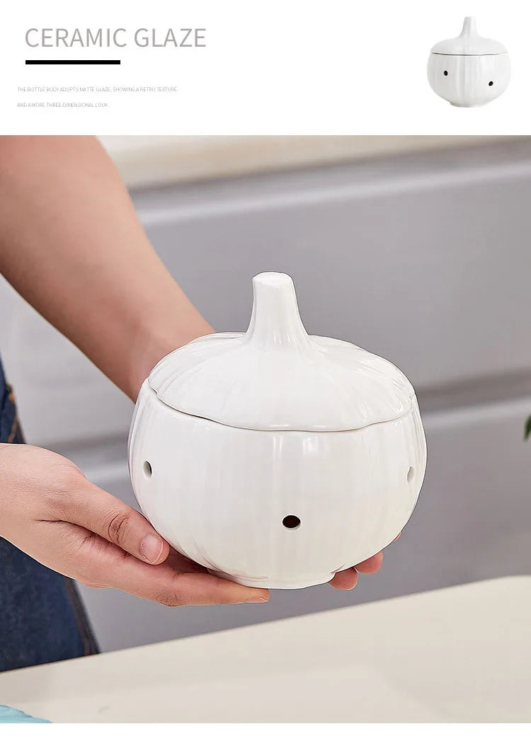 Onion Shape Ceramic Jar