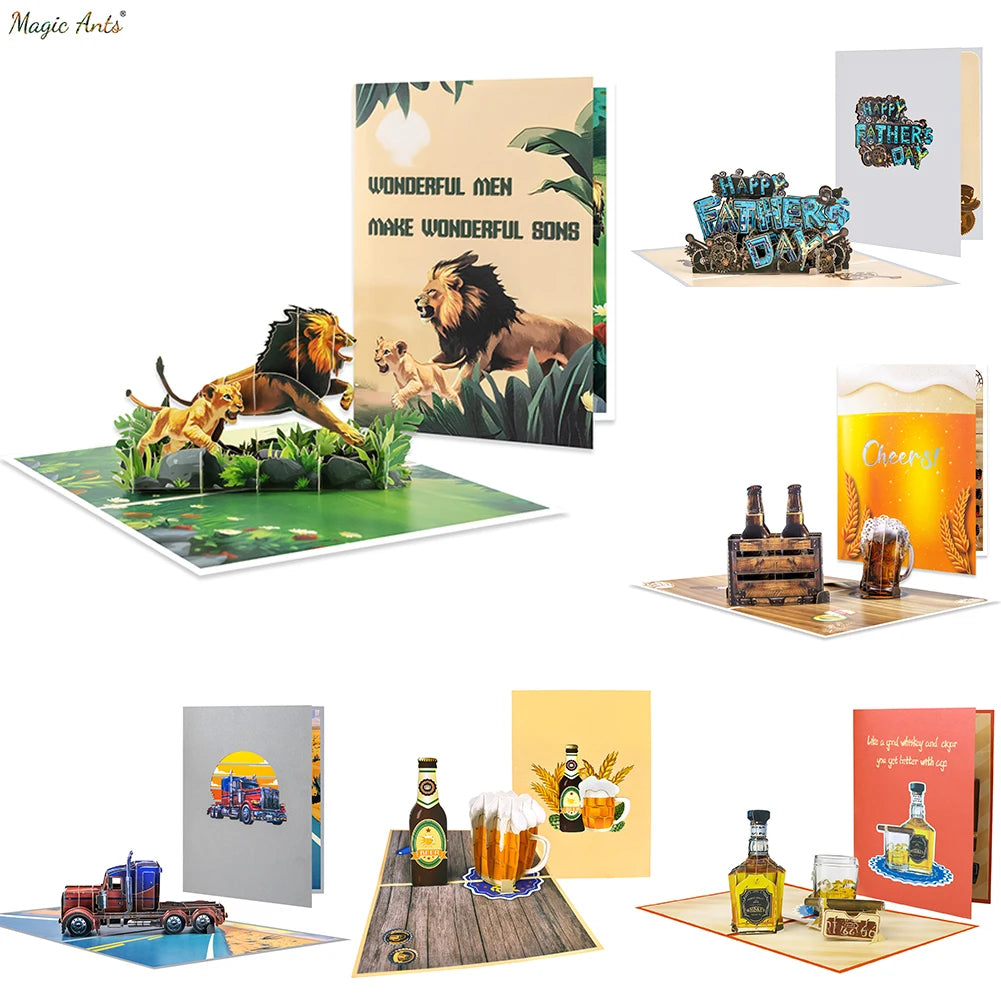 3D Pop-Up Father's Day Greeting Card