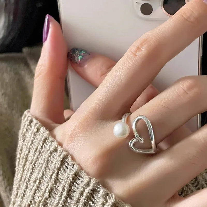 925 Sterling Silve Love Heart Ring