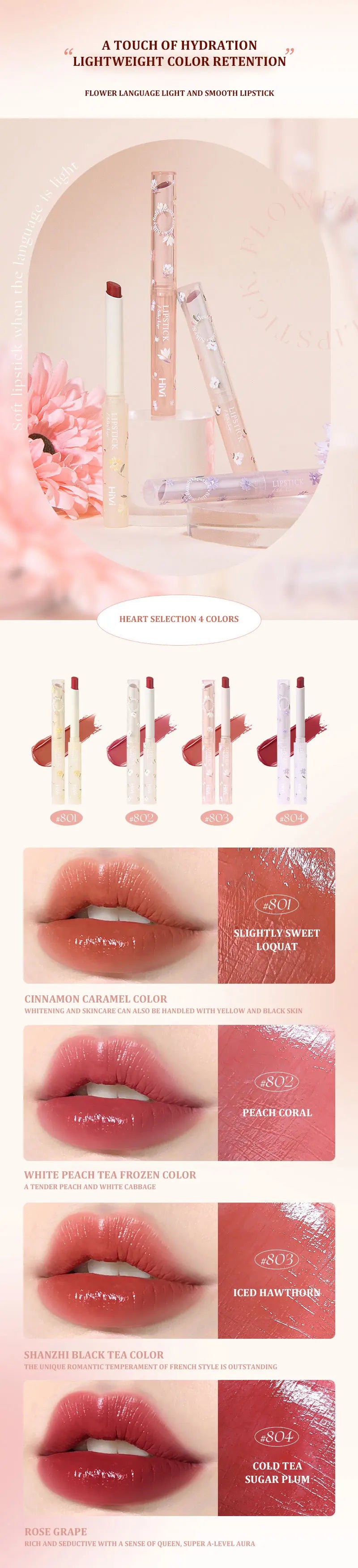 Flower 8Pcs Makeup set