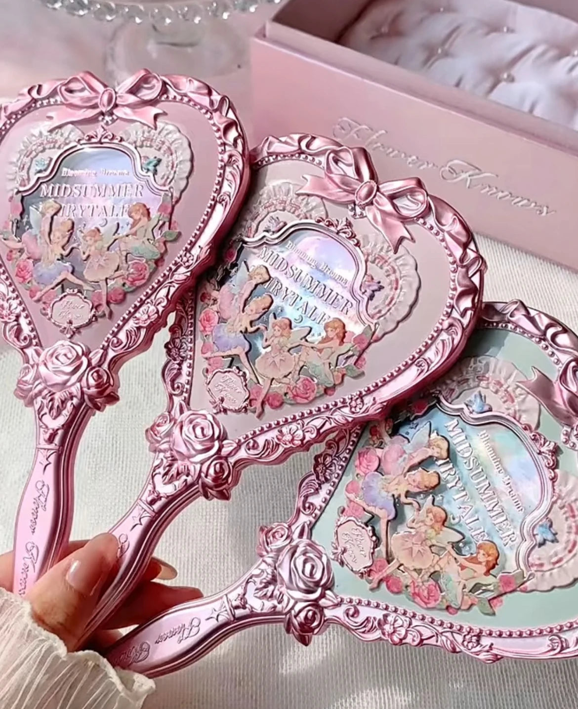 Flower Knows All Series Hand Held Mirror