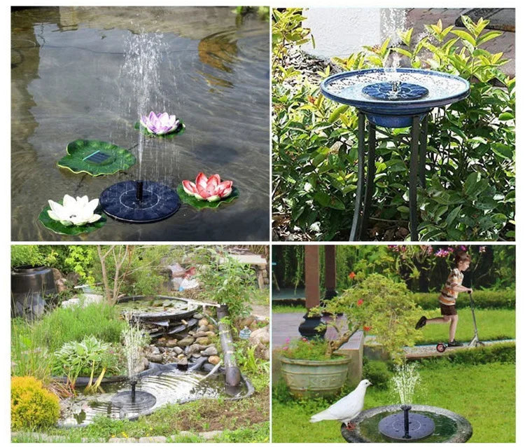 2025Solar Floating Water Fountain