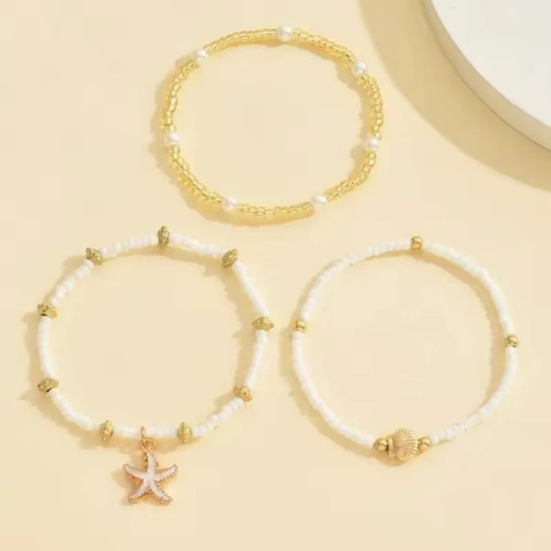 Starfish Shell Ankle Bracelet