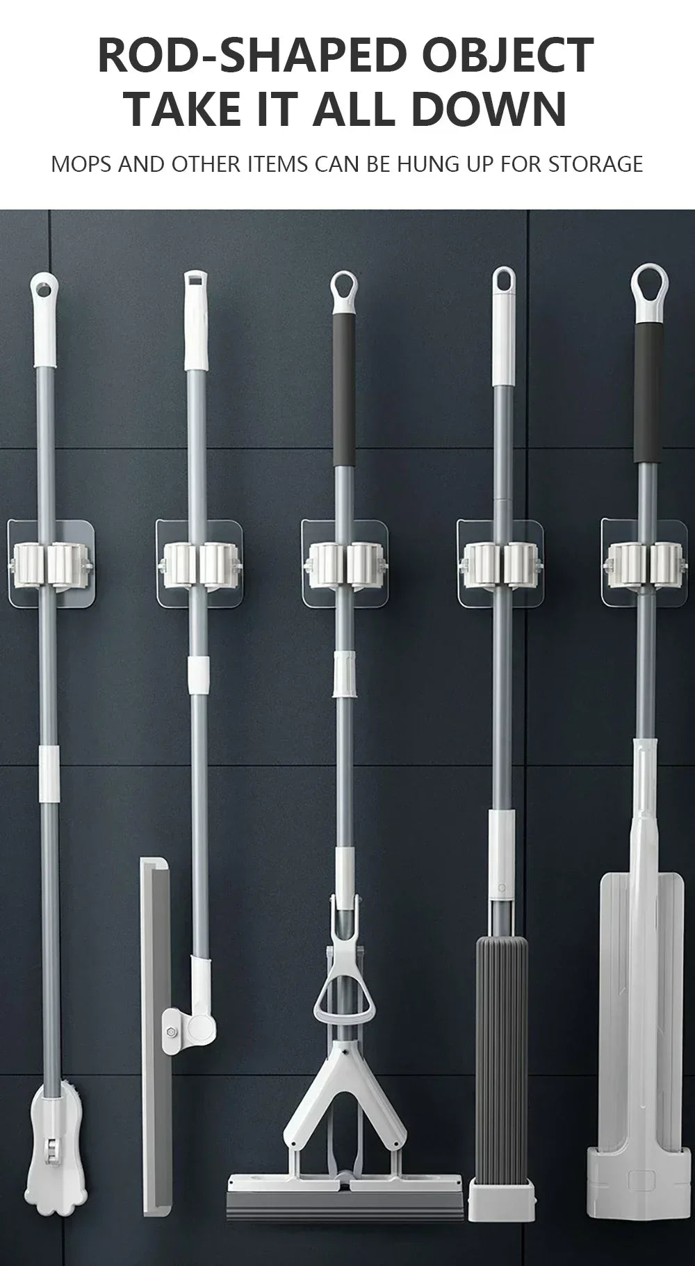 Wall Mounted Mop Holder