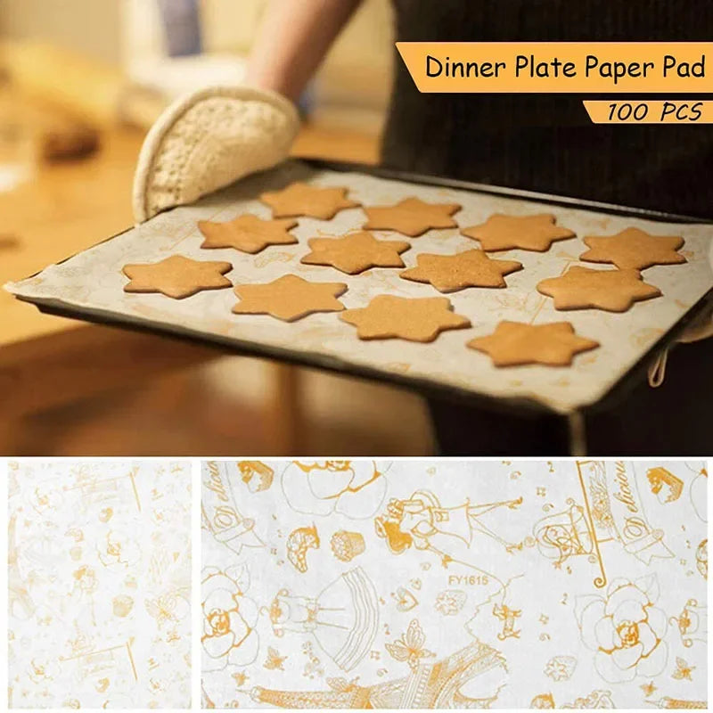 100 Sheets Oil-Proof Wax Paper