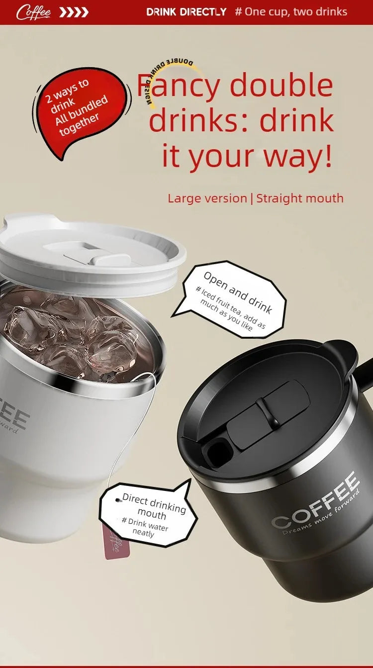 WORTHBUY 304 Stainless Steel Double Wall Insulated Coffee Cup