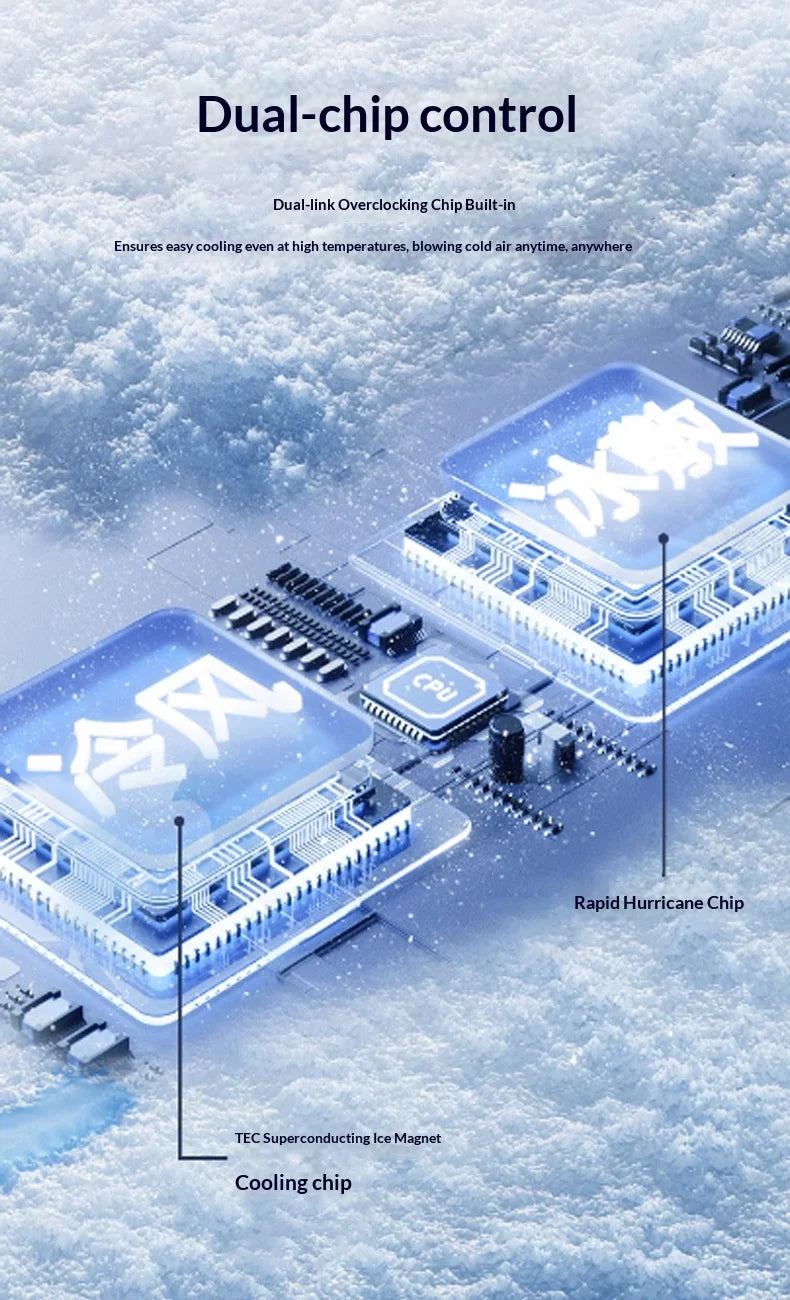 Ice compress high-speed cooling fan