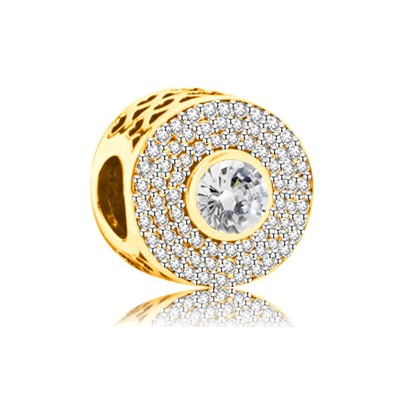 Gilded series 925 silver bracelet charm