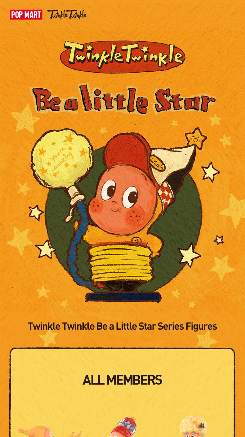 POP MART Twinkle Twinkle Be a Little Star Series Genuine Mystery Box Blind Box