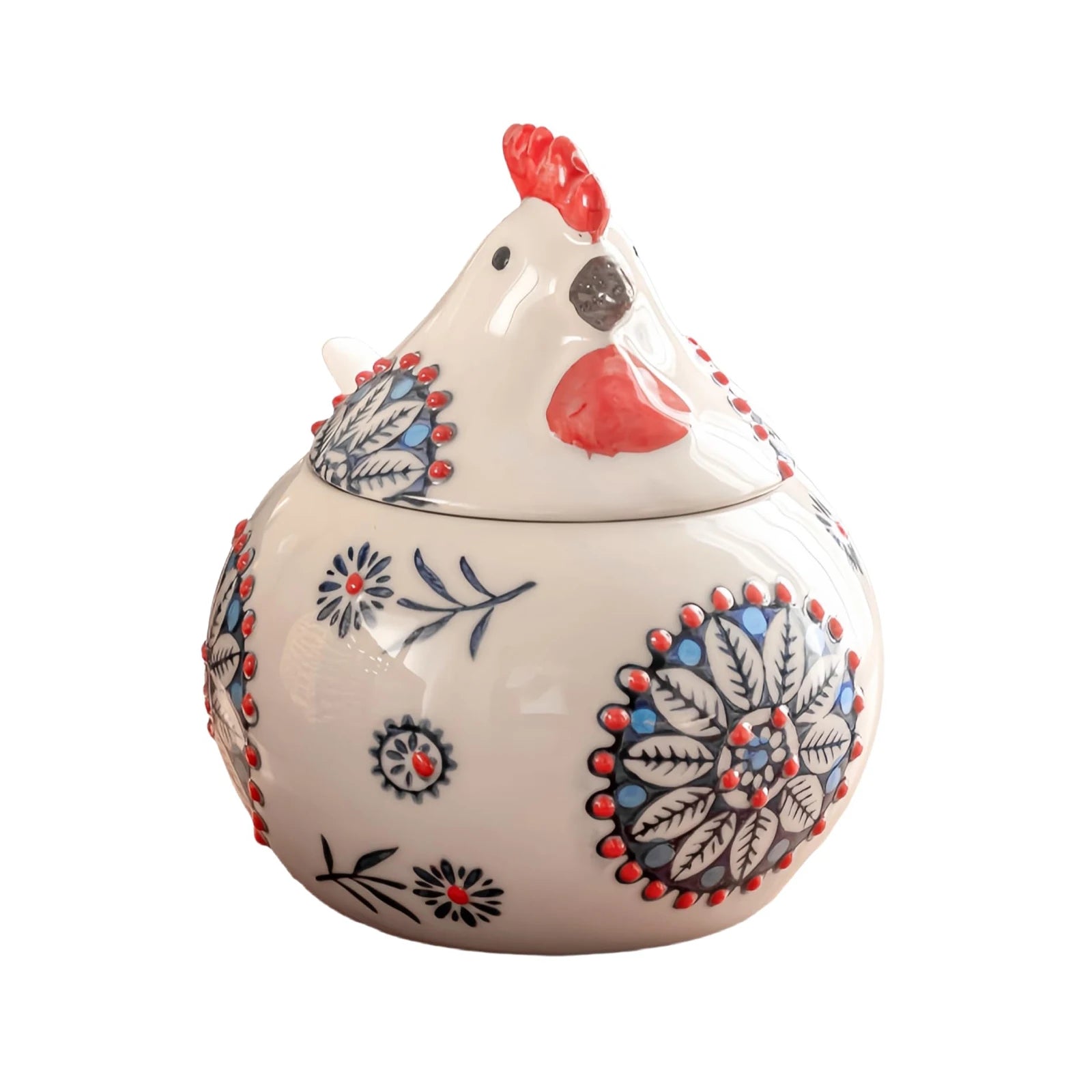 Ceramic Seasoning Storage Jar with Hen Shape
