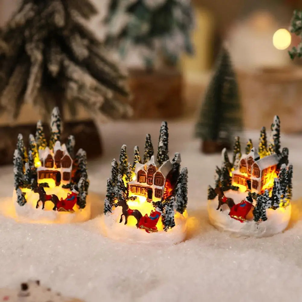 Christmas Decorations LED Night Lights House