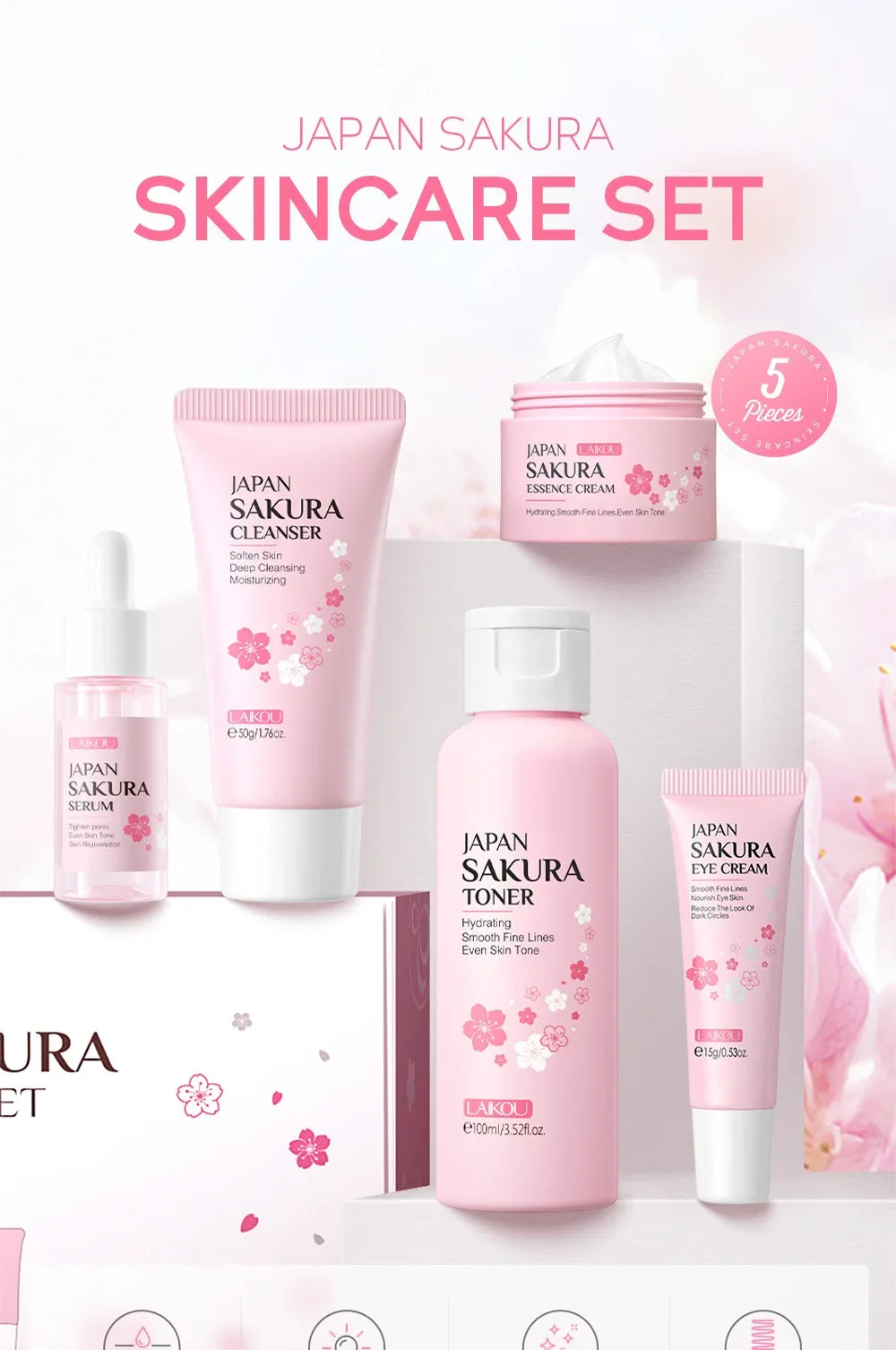 LAIKOU Sakura Skin Care Sets