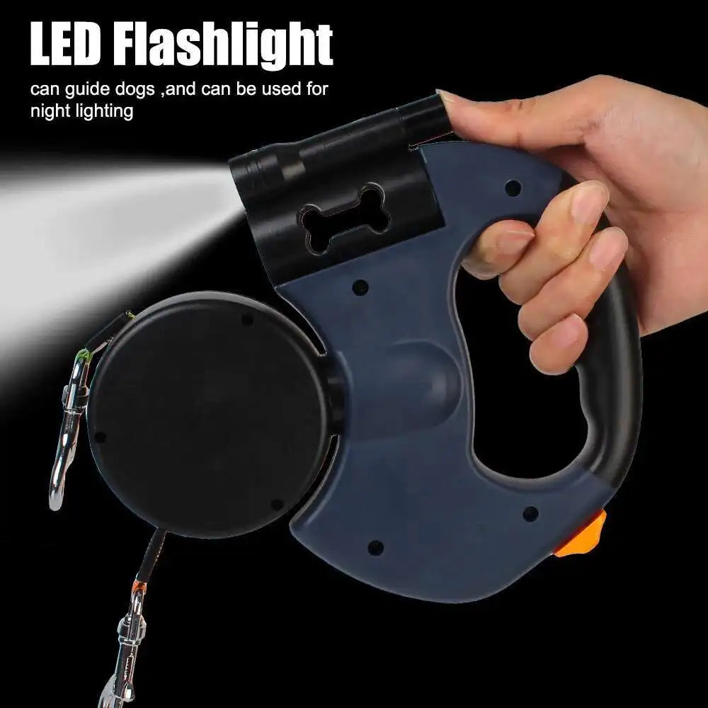 Auto Retractable Double-Ended Dog Leash 3m