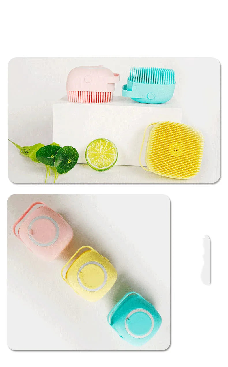 Hot Silicone Pet Bath Brush
