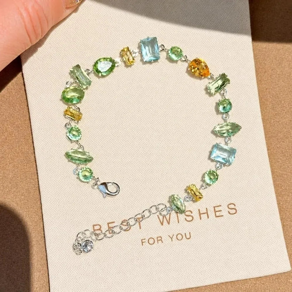 Crystal Necklace and Bracelet