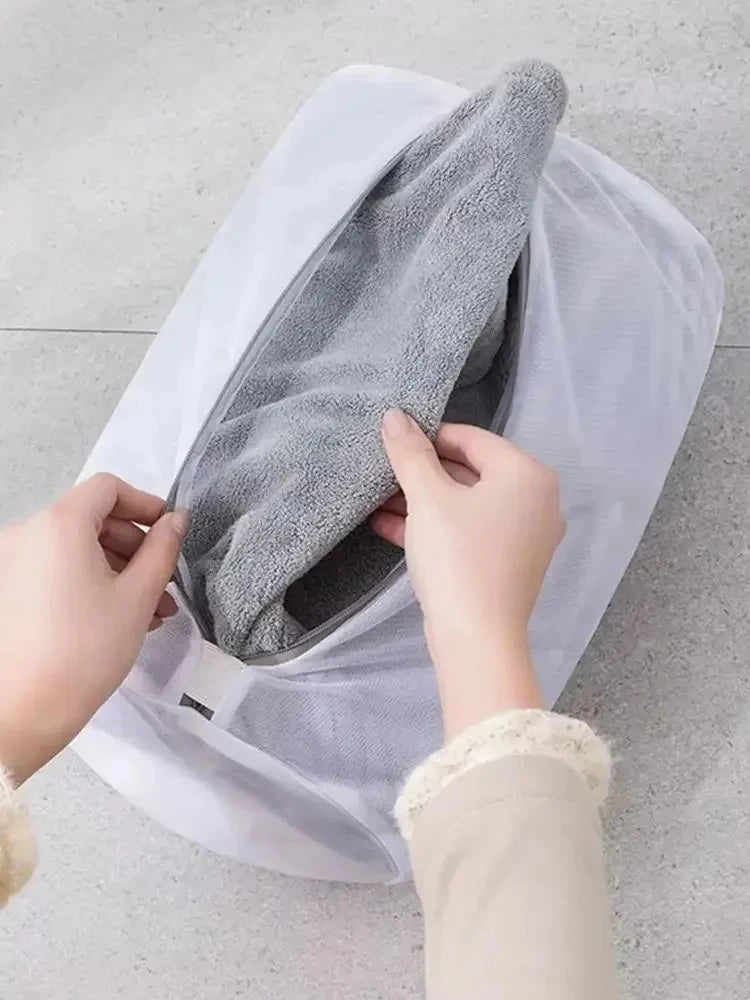 2Pcs Shoe Washing Bag Multi-functional Mesh Laundry Bag