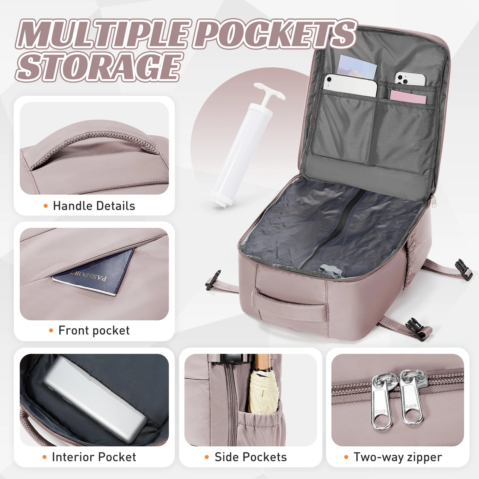Vacuum Backpack 40x30x20 Travel Backpack