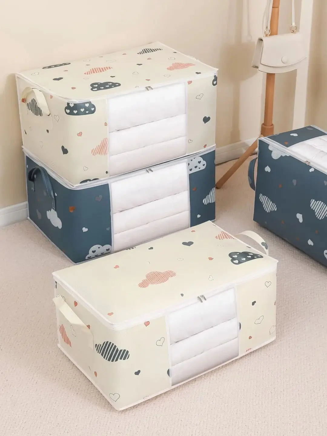 HOMEFISH Large Capacity Foldable Clothes Storage Bag