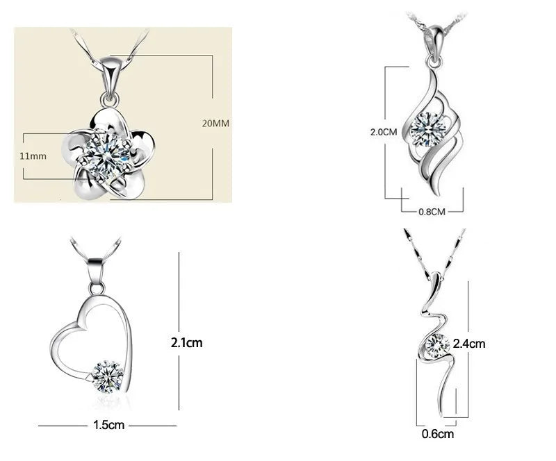 Crystal zodiac signs Pendant Necklace