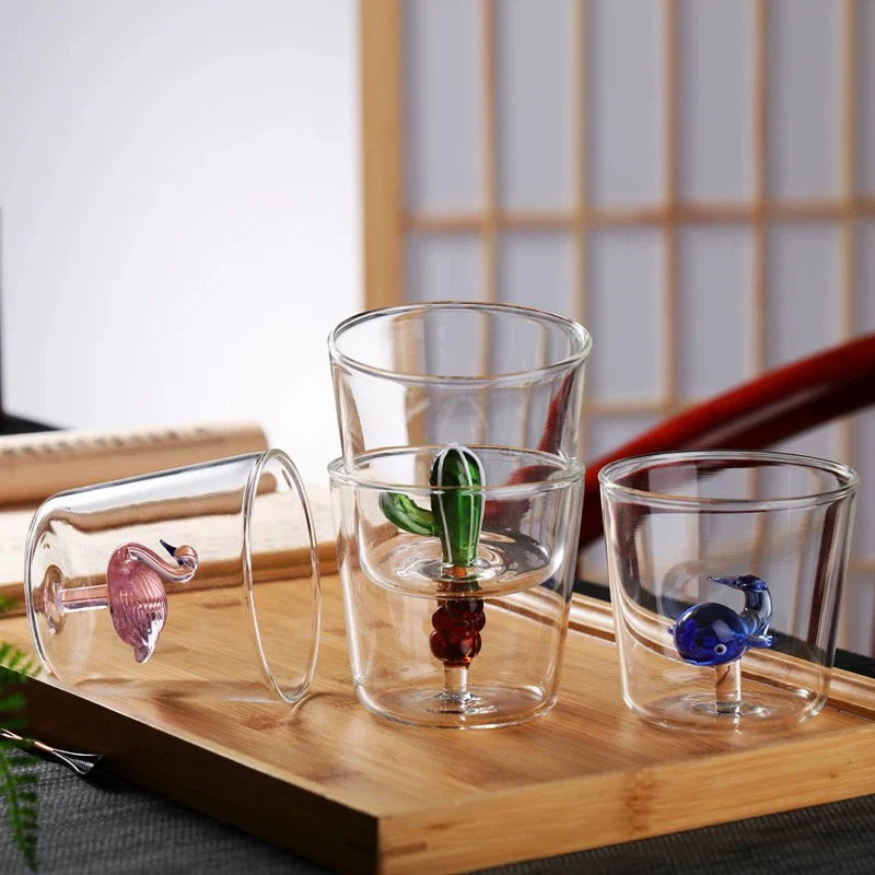 3D Creative Glass Cups